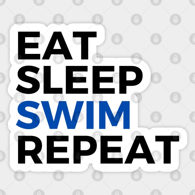 Eat Sleep Swim Sticker by stickersbyjori